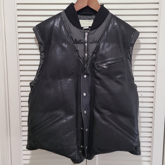 Gucci leather goose down puffer coat - Picture 9 of 16